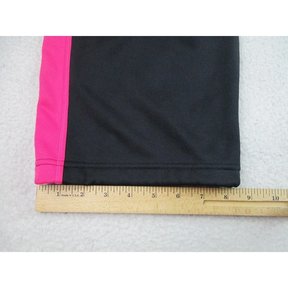 Nike Sweat Pants Womens M Livestrong Black Pink Therma-Fit Fleece Running Active